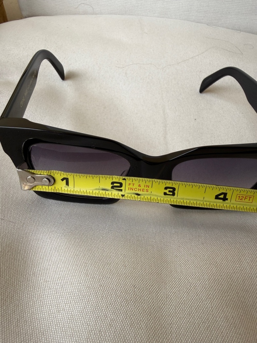 Celine Black Oversized Square Acetate Sunglasses 🕶️ with Gradient Lenses Italy - Picture 13 of 16